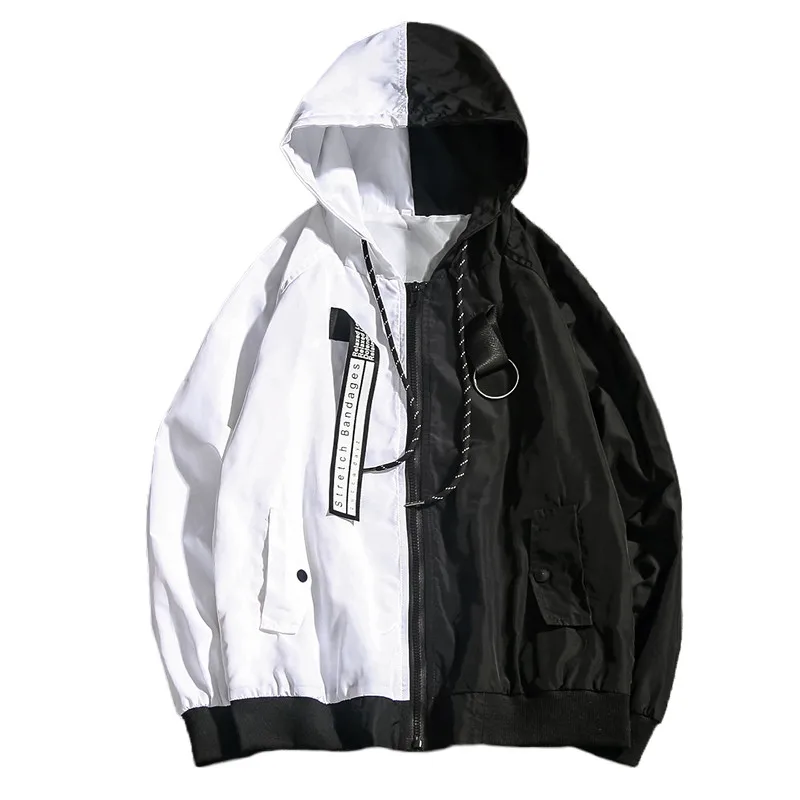 

Spring large size hip hop men's jacket bomber mens clothing fashions streetwear windbreaker Casual jaquetas men Hooded jackets