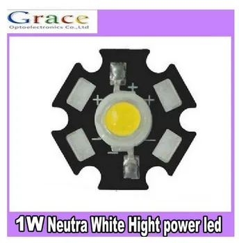 

50PCS 1W High Power Neutra White LED Light Emitter 4000K With 20mm star base