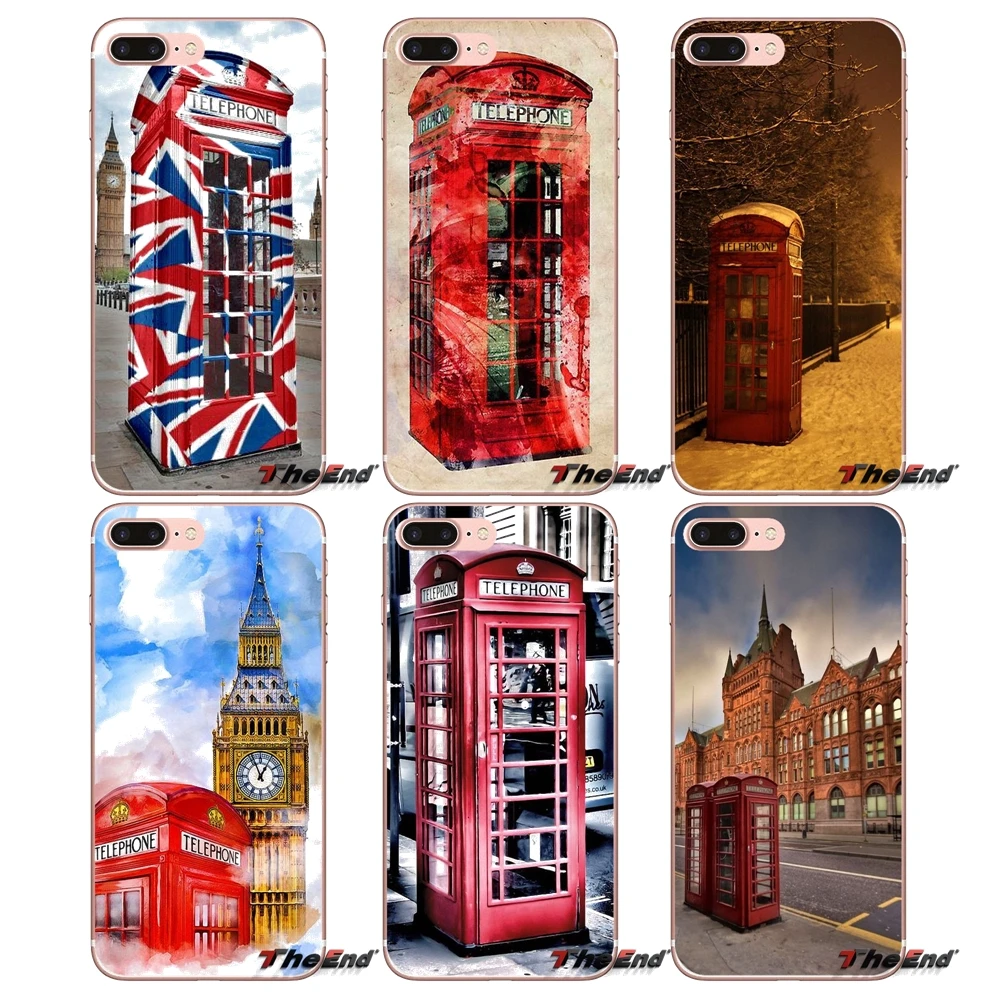 

For Xiaomi Redmi 4 3 3S Pro Mi3 Mi4 Mi4i Mi4C Mi5 Mi5S Mi Max Note 2 3 4 Red London Telephone Booth Box Phone Case