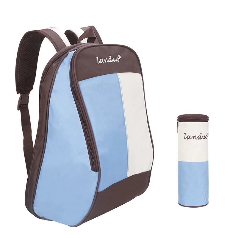 Контраст Цвет Мумия сумка на плечо дышащая изоляция многофункциональный большой емкости путешествия материнский Детский рюкзак