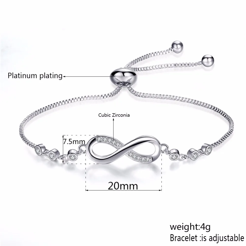 SHE WEIER chain link infinity bracelets & bangles femme jewelry women bracelet charms friendship girls jewelry accessories Fashion Jewelry