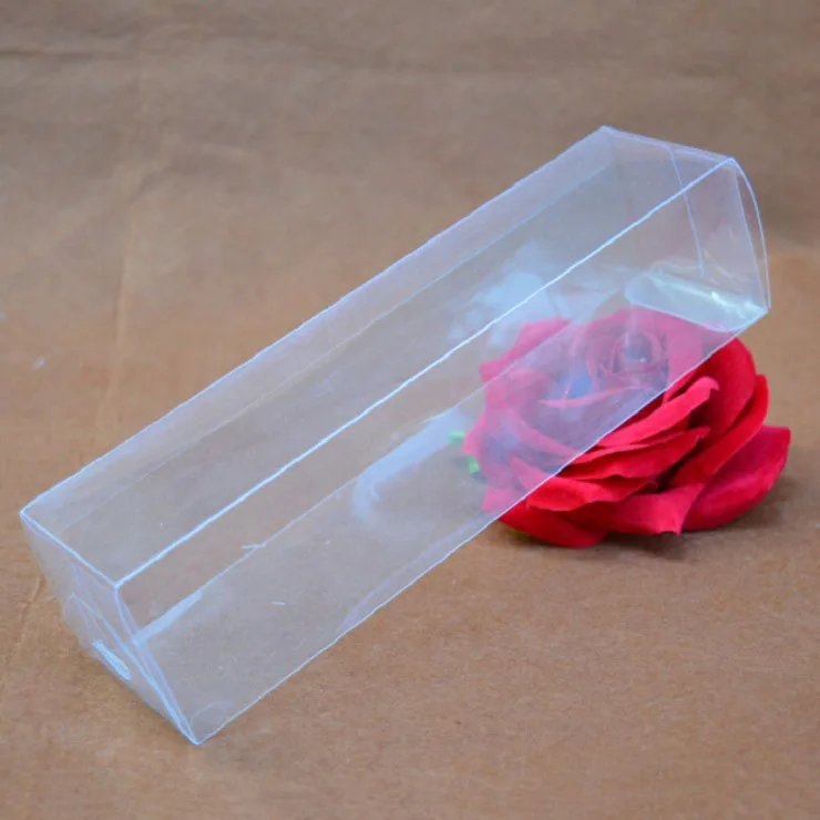 50pcs/lot 4*4*H cm Plastic box PVC transparent packaging/ rectangle