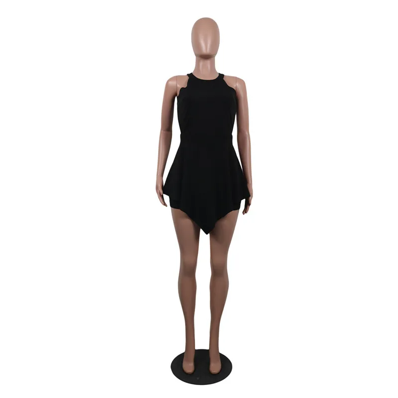 summer halter irregular rompers jumpsuit-3