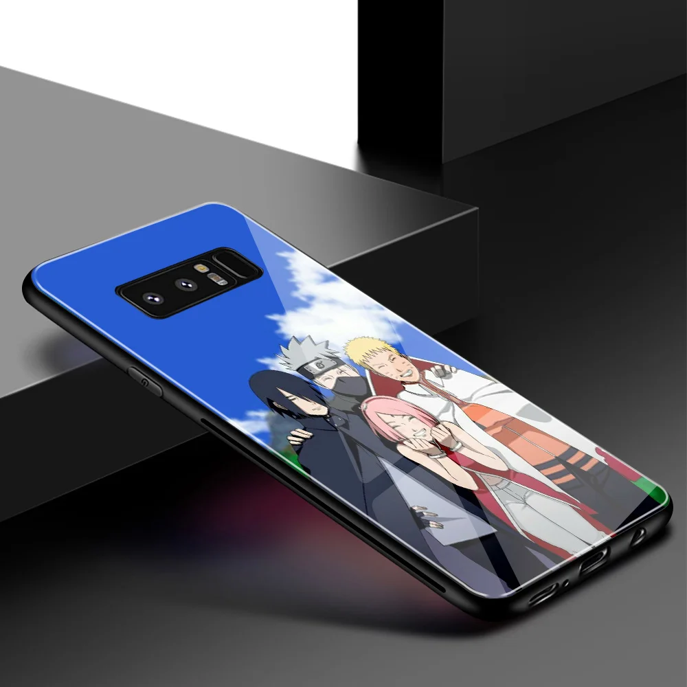 Для samsung S10 чехол Наруто жесткий чехол из закаленного стекла чехол для телефона для samsung Galaxy Note 8 9 10 S8 S9 Plus S10 plus S10 Lite - Цвет: 01452