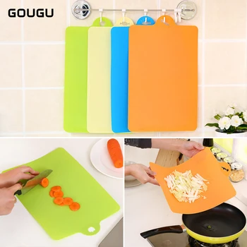 

1PC 39*25CM GOUGU Soft PP Cutting Board Frosted Antibacterial Chopping Block Kitchen Cooking Tools For Fruit Vegetable Meat Fish