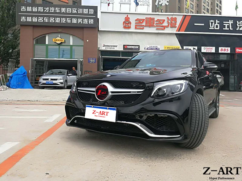 Пластиковый тюнинговый Комплект кузова для Mercedes Benz GLC W253- для GLC AMG 63 выглядит Комплект кузова для Mercedes Benz GLC