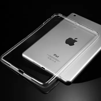 

Case TPU For Apple iPad Air Protective Smart cover Protector Leather For iPadAir 1 PU Tablet 9.7" Transparent shell Sleeve ipad5