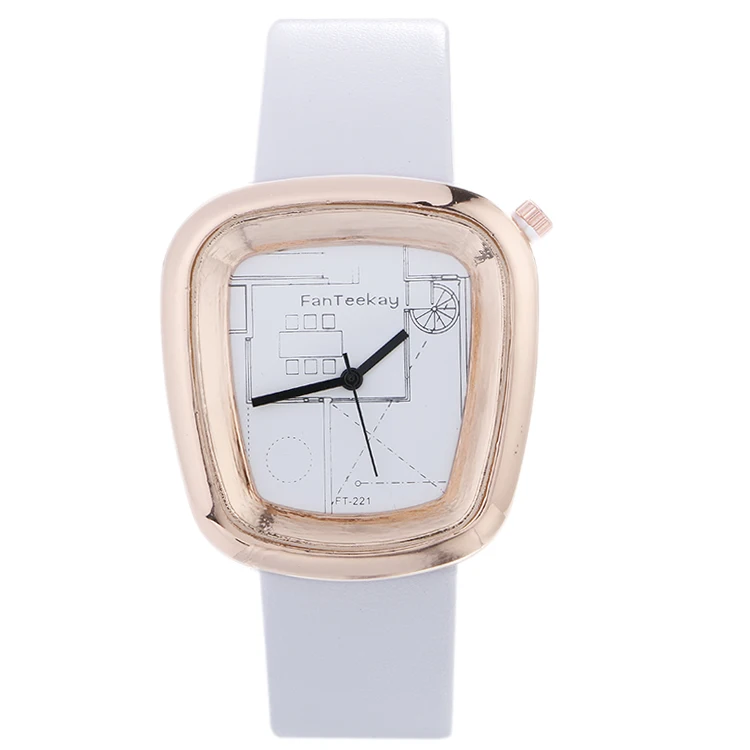 

Square shell New 82 Women Watch Exquisite Quartz Ladies Watches Montre Femme Waterproof Leather Female Clock Reloj Mujer