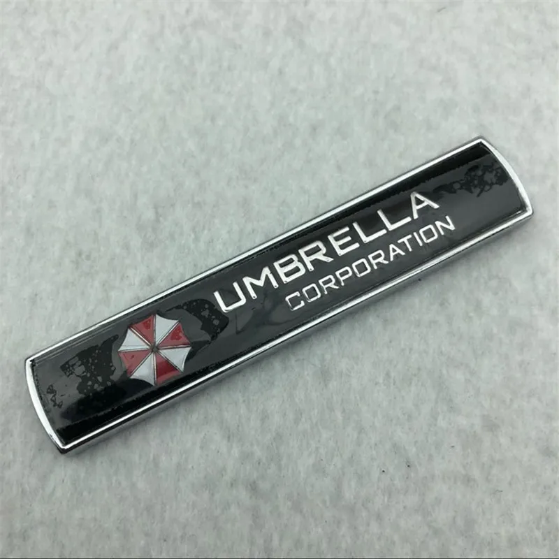 Car styling 3D Aluminum alloy Umbrella corporation car stickers Resident Evil decals emblem decorations badge auto accessories