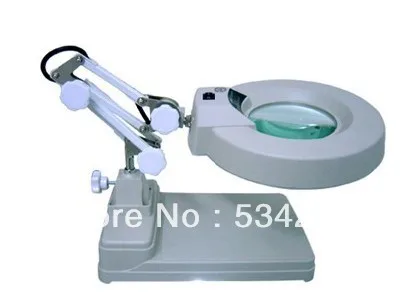 

8X 125mm Folder Desktop Loupe with Light and stretchable