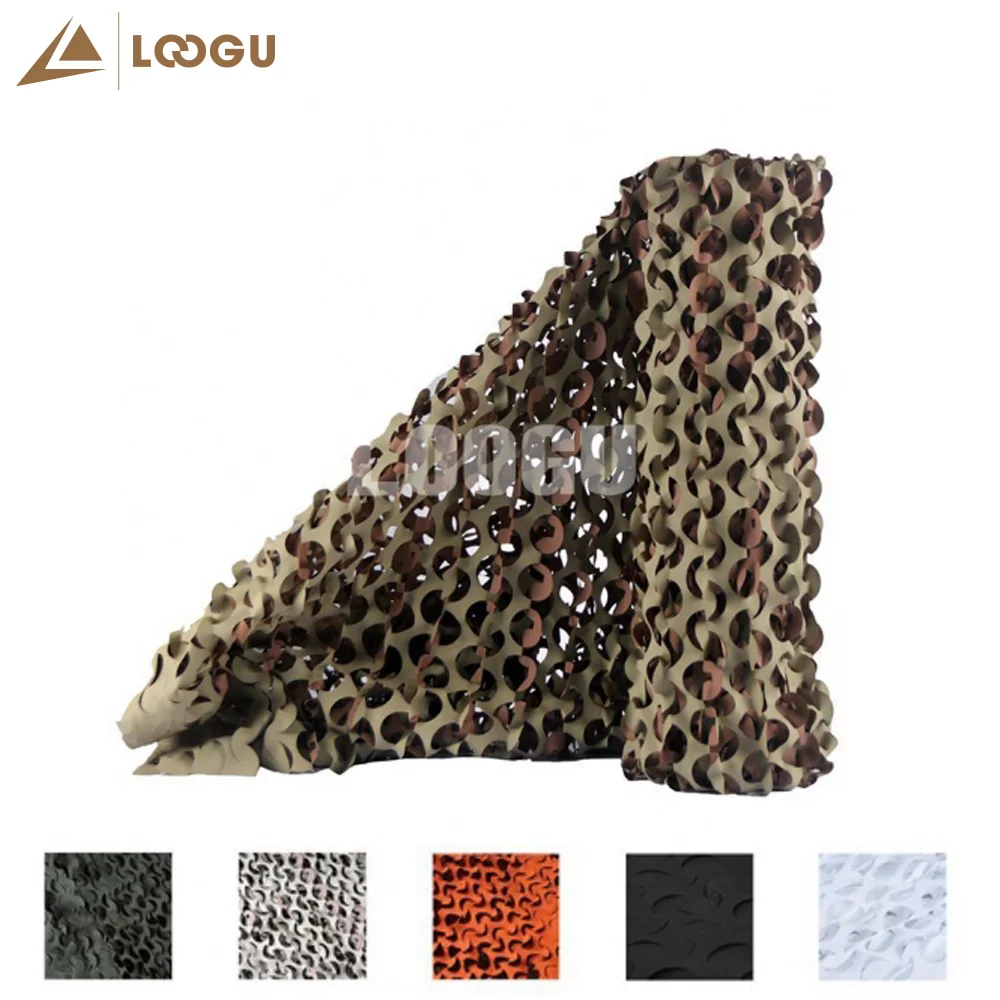 

LOOGU 1.5mx2m Black Fire Retarant Camo Netting without edge binding And Mesh Net For Party Decoration Outdoor Sun Shelter
