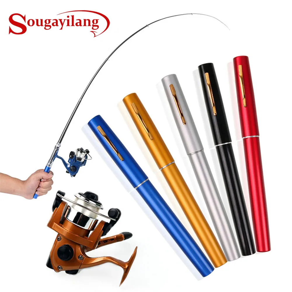 Sougayilang Children Fishing Rod Fishing Combo Mini Telescopic Portable