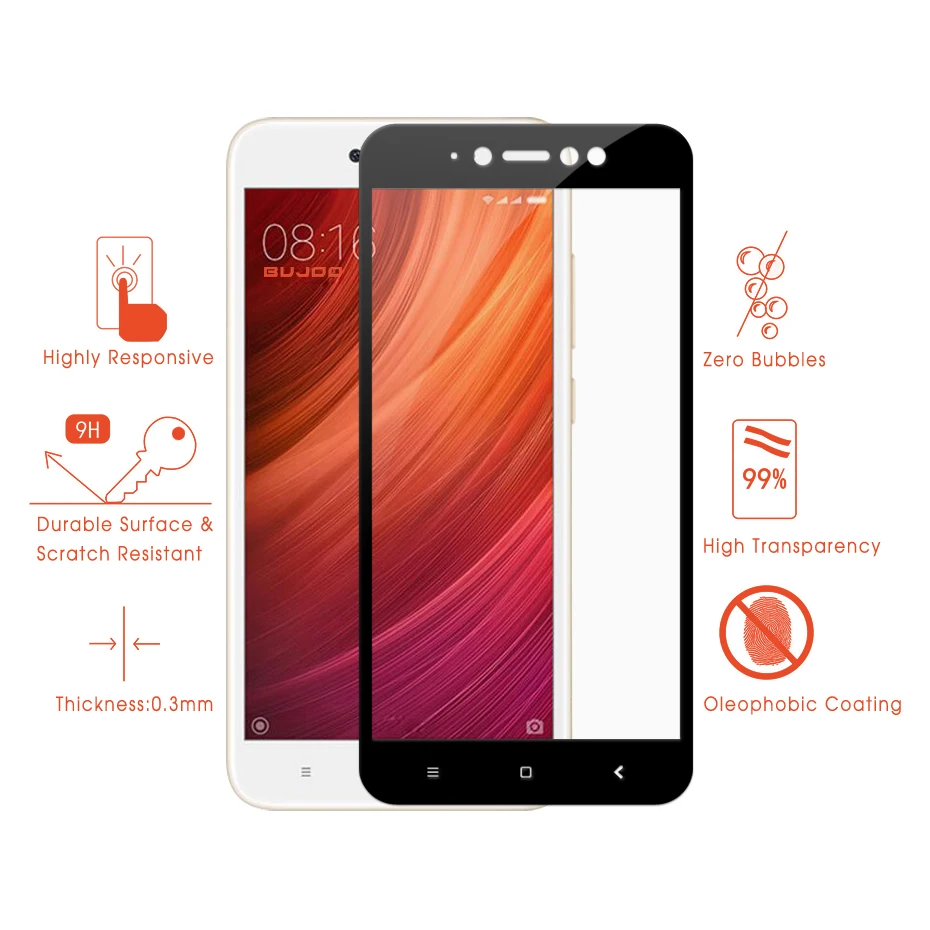 tempered glass for xiaomi redmi note 5a prime (2)