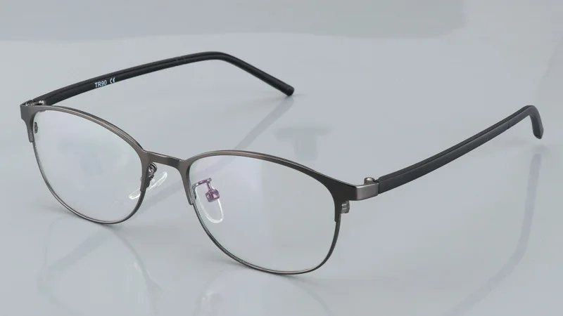 Солнцезащитные очки с переходом, фотохромные очки для чтения, фирменный дизайн, мужские полуоправа, квадратные очки для чтения с диоптриями - Цвет оправы: Серый