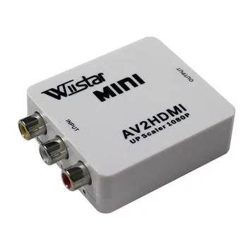 

Wiistar Mini AV2HDMI Upscaler 1080P PS 2 DV Adpter AV RCA to HDMI VIDEO CONVERTER ADAPTER