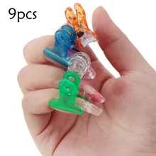 9 шт. Rusian C Curve волокно Наращивание ногтей зажимы для наращивания ногтей Акриловые Советы маникюрный салон набор инструментов A08