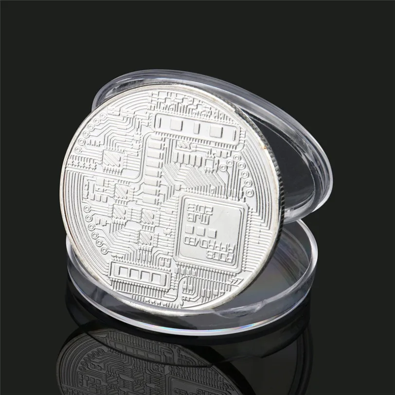 Aliexpress.com : Buy Silver Plated Bitcoin Coin Collectible Gift