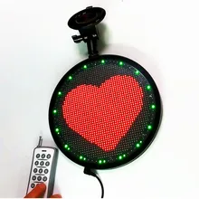 8 дюймов RGB WiFi программируемый прокатки; Светодиодный дисплей доска для персонализированного авто окна анимация выражений или Предупреждение ющий знак безопасности