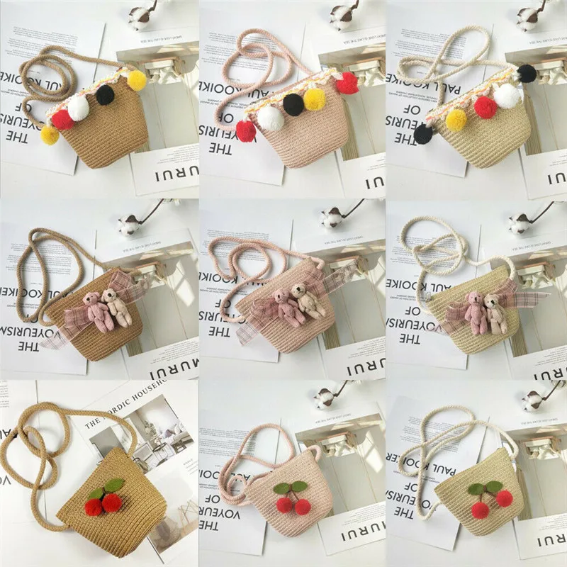 لطيف طفل الطفل شاطئ حقيبة ساع الأطفال الاطفال الفتيات القش حقيبة كتف حقيبة يد لطيف طفل الطفل شاطئ حقيبة ساع الأطفال الاطفال الفتيات القش حقيبة كتف حقيبة يد