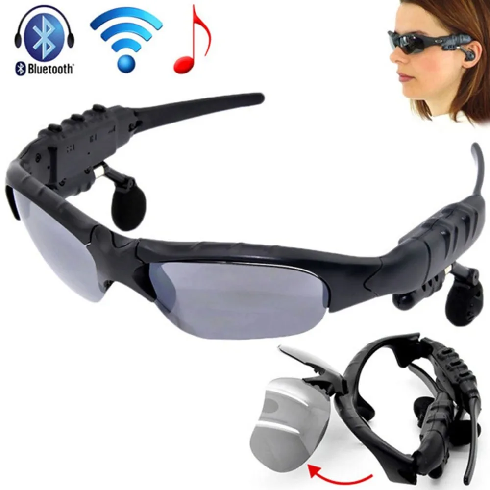 Sport Stereo Wireless Bluetooth Headset Sun lens Earphones Sunglasses