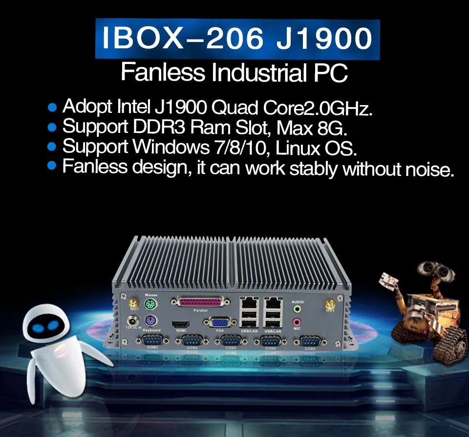 fanless industrial pc 7