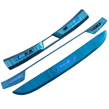 

Car accessories Stainless Steel Rear Bumper Protector Sill Trunk Tread Plate Trim For Mazda CX-3 cx3 2014-2019 Car Styling