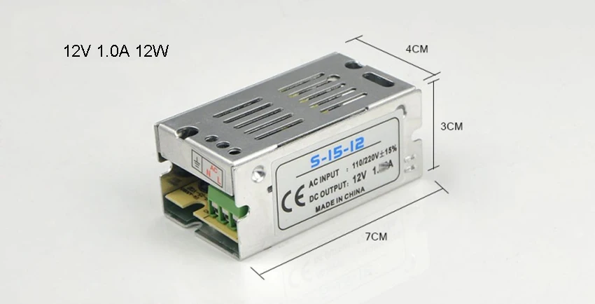 Светодиодный Питание DC 12V 1A 2A 3.2A 5A 6A 10A 12.5A 15A 20A 30A светодиодный переключатель Мощность адаптер переменного тока трансформаторы для Светодиодные ленты светильник s