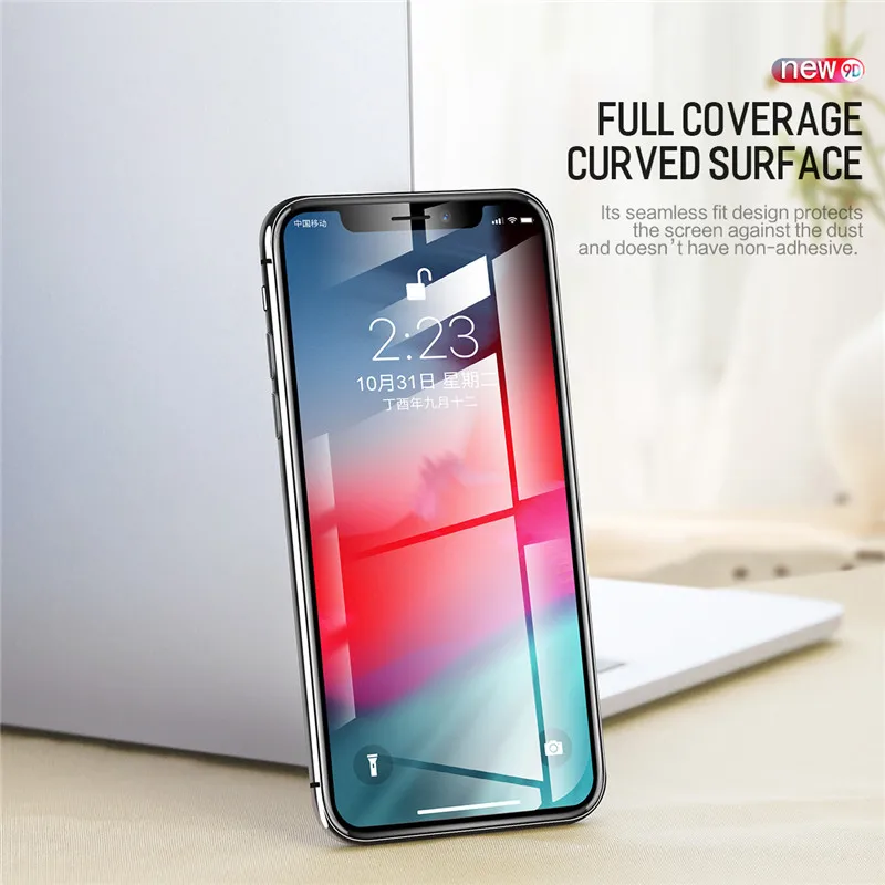 Rock New 9D изогнутая мягкая Гидрогелевая Защитная пленка для iPhone 2018 0 18 мм тонкая с