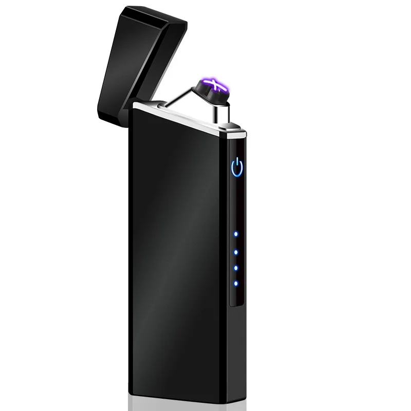 New Cheapset Double Arc Plasma Lighter Metal Touch Electric USB Charging Lighters Windproof Rechargeable Cigarette | Дом и сад