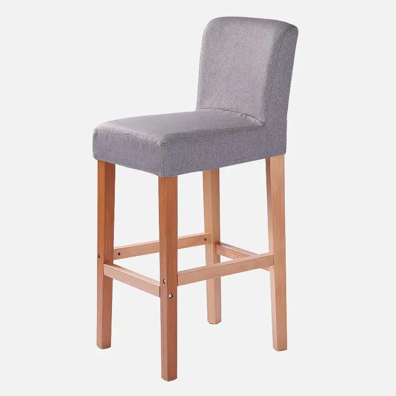 Твердый деревянный барный стул модный барный стул простые спереди стол стул для кассира стульчик для кормления домашний бар высокий стул - Цвет: Style 16