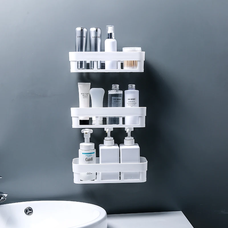 رف تخزين للحمام و رف للماء رف معلق المنزل الديكور المطبخ زينة شحن اللكم جدار شنقا H1148