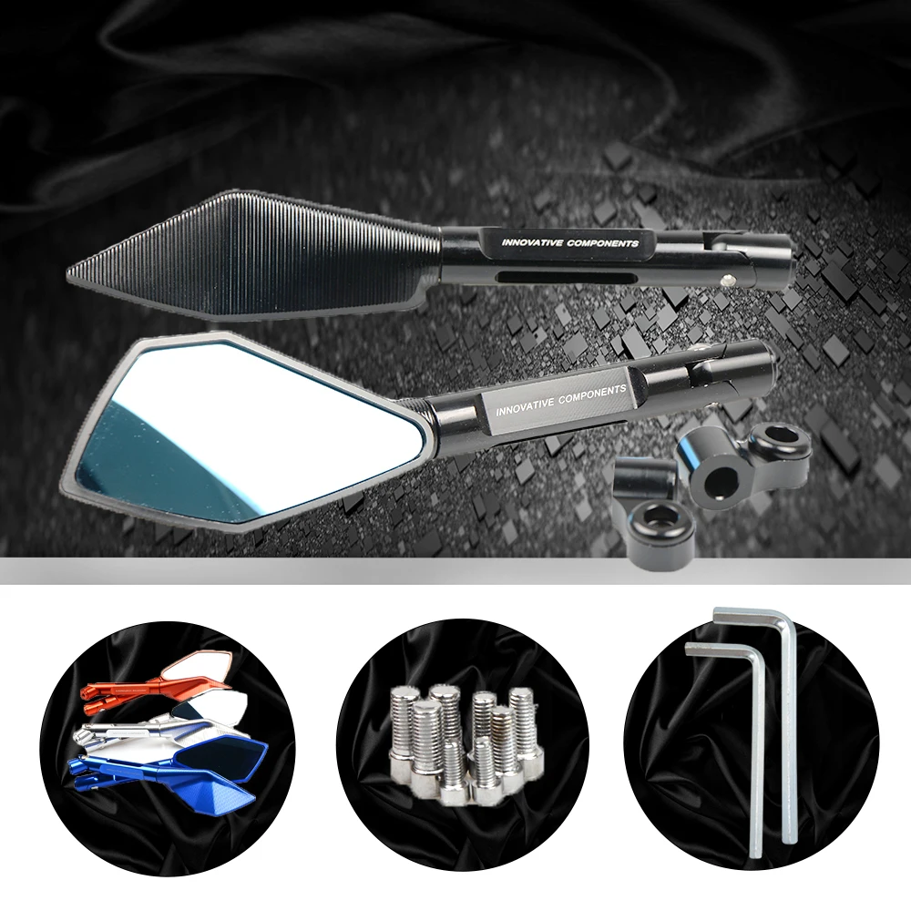 Motorcycle Mirrors motorbike moto CNC Rearview side Mirror Aluminum For Bajaj Pulsar 200 NS