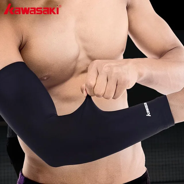 Kawasaki 1Pcs High Elastic Basketball Arm Sleeve Armband Soccer Volleyball Elbow Support Brace Sports Safety KF-3230