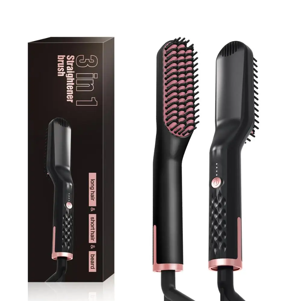 

Hair Straightener Brush 2 In 1 Hair Straightening Iron For Man Electric Hair Straightening Comb Hair Iron Tool