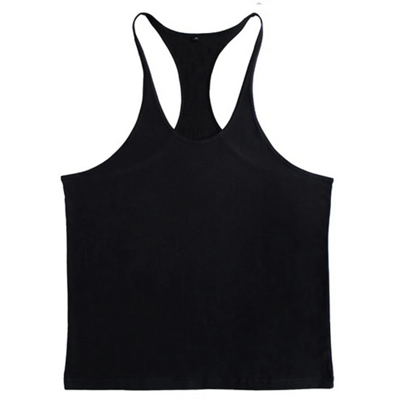 Summer Mens Vest Sport Bodybuilding Tank Tops Gym Fitness Clothing Male Solid Pure Cotton Breathable Quick Dry Undershirt M-XXL