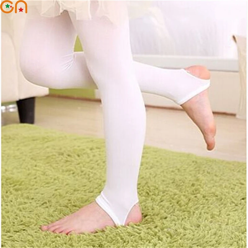 Girl Fashion Ballet Dance Pants Children A Thin Section Casual Velvet Leggings Baby Step Foot Pants For 3-12Y Student Solid Kids