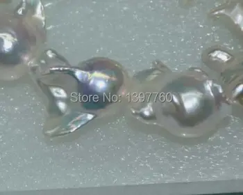 

Miss0020 Baroque! Natural Rainbow white AA++++++19*25mm nuclear pearl