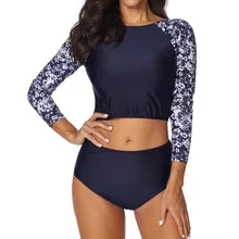 Женский комплект солнцезащитный для серфинга костюм пуш-ап Водонепроницаемый купальник с принтом боди летние лоскутные обычные мягкие повседневные