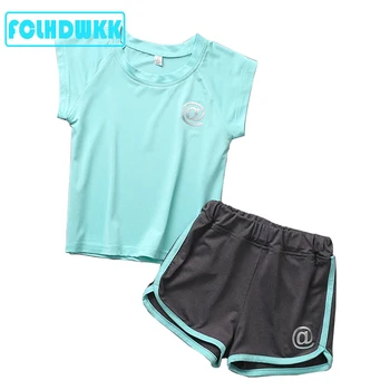 

2-10Year 2019 Summer Kid Casual Clothing Set 2Pcs Baby Toddler Girls Kids Sports Shorts+Short Sleeve Boy Set Clothes Outfits