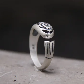 

2018 Anel Feminino Art Of Carve Patterns Or Designs On Woodwork Ring Thai Restoring Ancient Ways Personality Fish Fine Rings