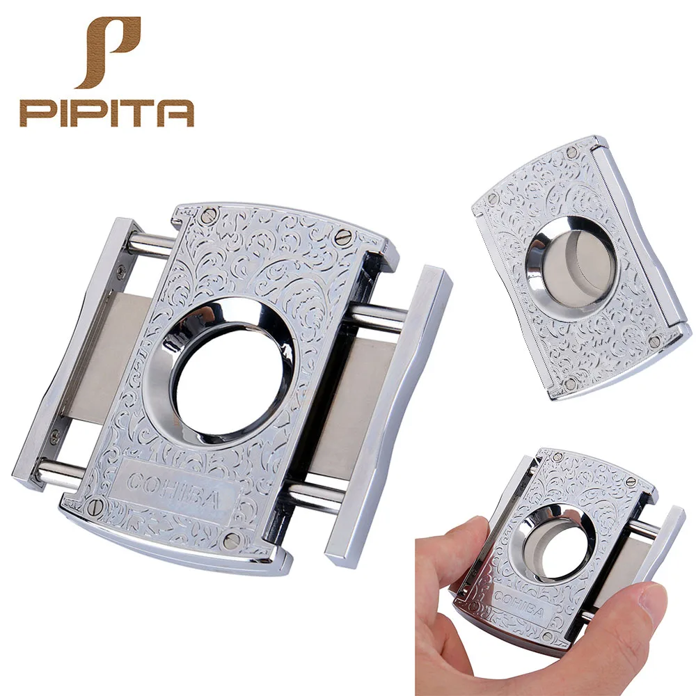 Buy Fashion COHIBA Style Cigar Cutters Double Blades