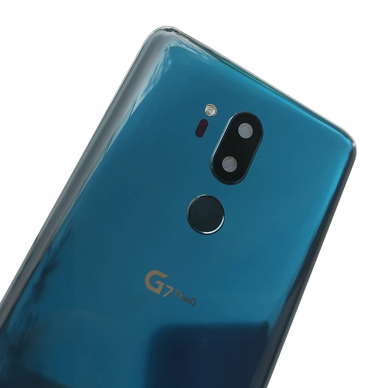 ZUCZUG стеклянный задний корпус для LG G7 ThinQ G7+ чехол для батареи с отпечатком пальца+ логотип