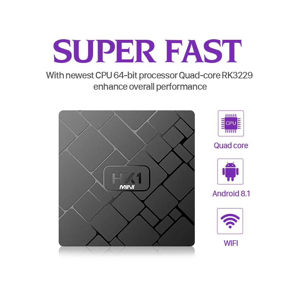HK1 mini 4K IPTV France Arabic Box Android 8.1 2G 16G RK3229 2.4G Wifi with 1 Year SUBTV IPTV Subscription French Belgium Dutch HK1 mini 4K IPTV France Arabic Box Android 8.1 2G 16G RK3229 2.4G Wifi with 1 Year SUBTV IPTV Subscription French Belgium Dutch