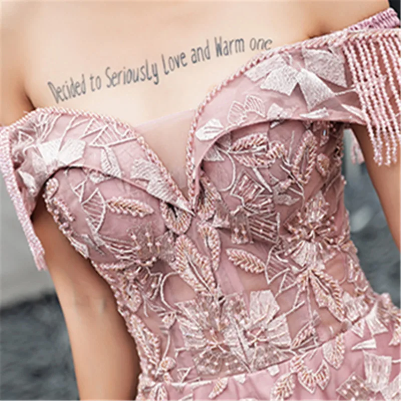 Вечернее Платье с плеча It's YiiYa, Длинные Цветочные Embroid Beeding, с V-образным Вырезом, Плюс Размер, Женщины Вечернее Платье, E509,Лето