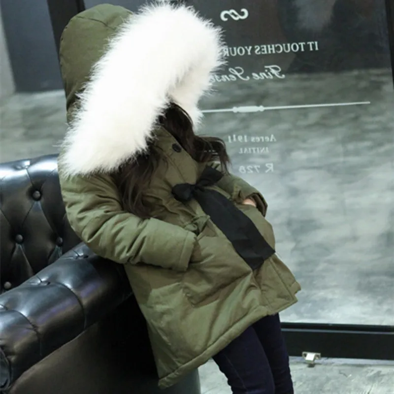 Зимняя одежда для маленьких девочек; Повседневная модная трендовая куртка; плотная зимняя кашемировая Свободная куртка с капюшоном; милое пальто для маленьких девочек