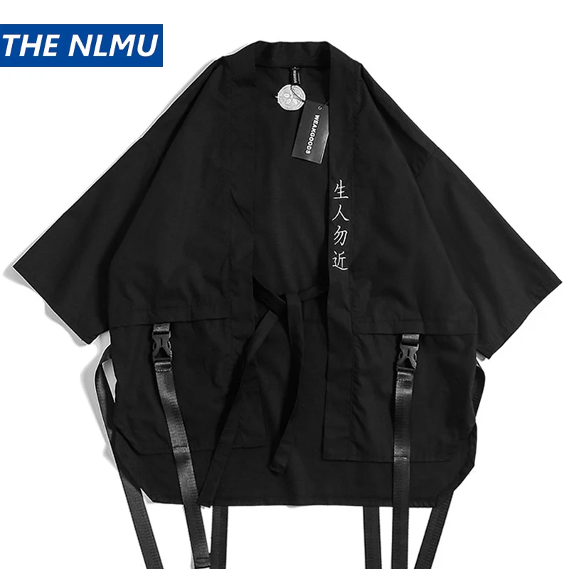 Harajuku Open Stitch Kimono Jackets Men Hip Hop Thin Coat Ribbon Streetwear Male 2019 Fashion Autumn Mens Loose Jacket HW326 Harajuku Open Stitch Kimono Jackets Men Hip Hop Thin Coat Ribbon Streetwear Male 2019 Fashion Autumn Mens Loose Jacket HW326
