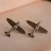 1PC Alloy Antique Bronze Color Airplane Retro Air Plane Brooches Pins and Brooch Badge Lapel Pins For Men ► Photo 3/6
