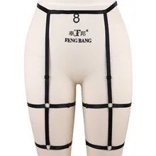 Для женщин подвязка Готический тела жгут сексуальное нижнее белье Харадзюку в стиле «панк-рок» эластичные чулки для ремень-подвязка ремень эротические аксессуары нижнее белье