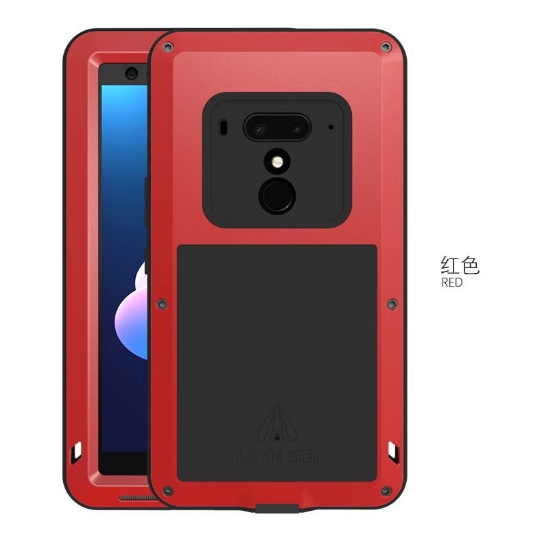 Большой металлический Водонепроницаемый чехол для htc U12 плюс U12+ Алюминий ударостойкая защита мобильного задняя крышка-чехол для телефона