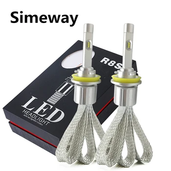 

Super Bright 2PCS Auto H4 LED H1 H3 H7 H11 9005 HB3 HB4 880 881 Headlight ZES chip 96W 9600LM Car led fog light bulbs headlamp